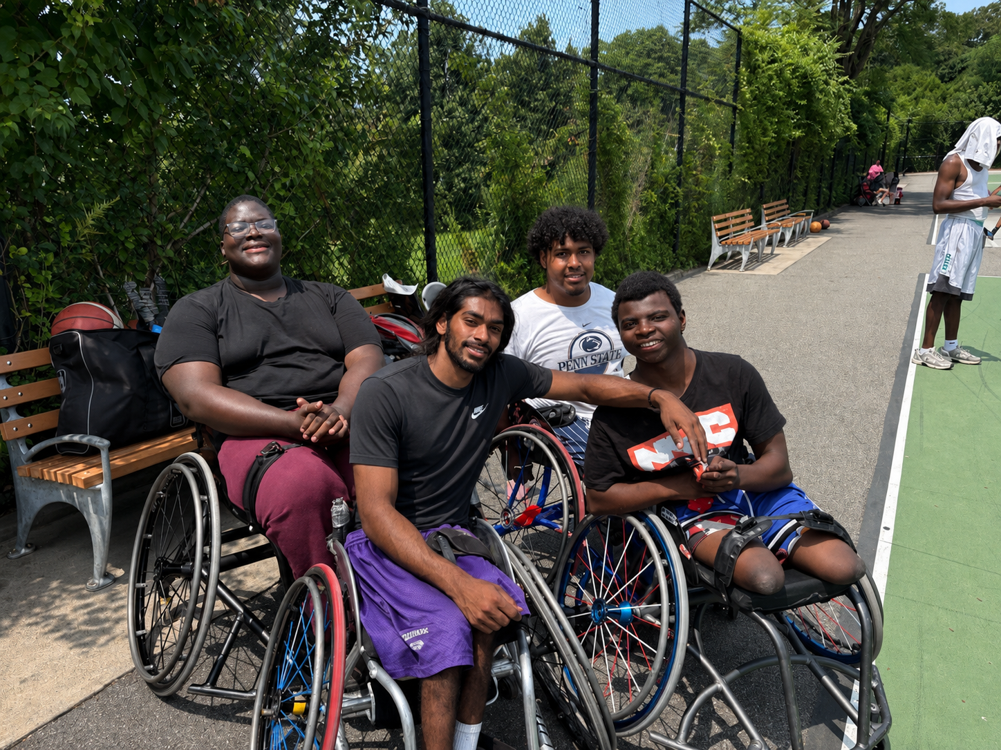 New York Rolling Fury athletes together on the court